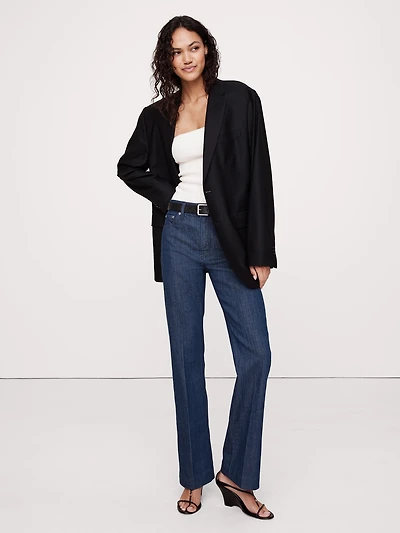 High-Rise Bootcut Ankle Jean