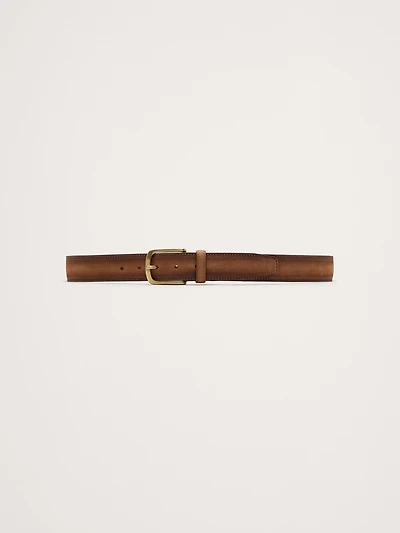 Cinza Nubuck Leather Belt