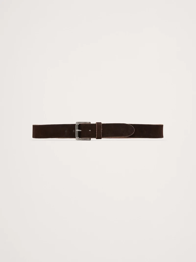 Marin Nubuck Leather Belt