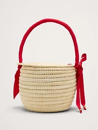 Mini Straw Picnic Bag by Sensi Studio