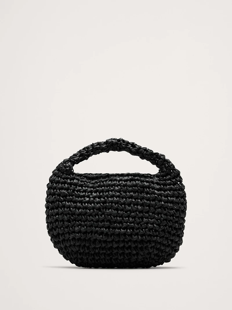 Micro Slouch Straw Bag by Hat Attack