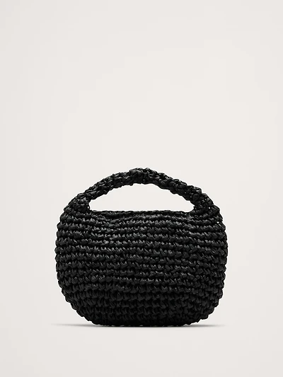 Micro Slouch Straw Bag by Hat Attack