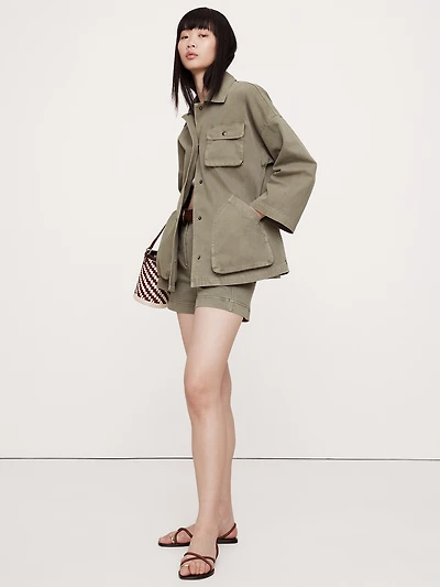 Washed Cotton Chore Jacket