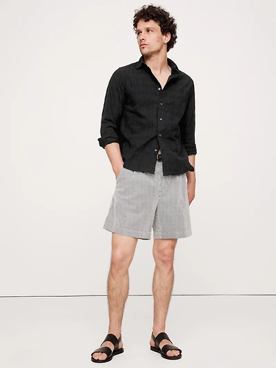Standard-Fit Lightweight Textured Shirt