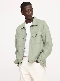 Linen-Cotton Mechanic's Jacket