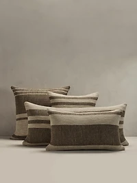 Hand-Woven Linen Stripe Pillow