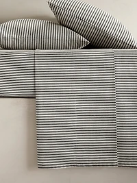 Heritage Ticking Stripe Flat Sheet