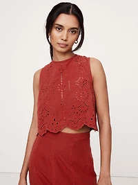 TENCEL™-Linen Eyelet Tank