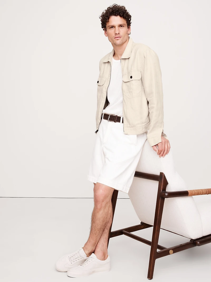 Linen-Cotton Mechanic's Jacket