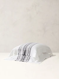 Multi-Stripe Linen Shams