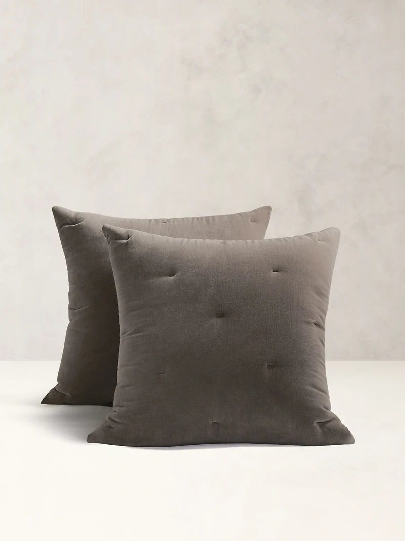 Lofty Velvet Sham Set