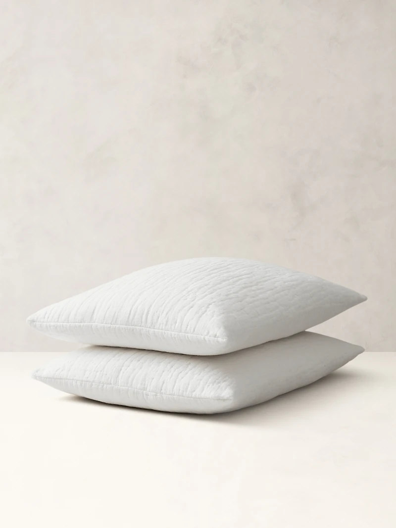 Hand-Stitched Linen Shams