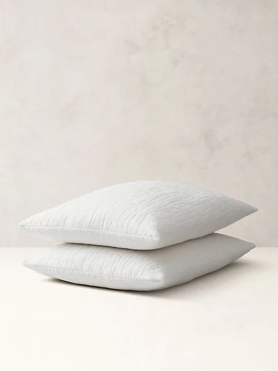 Hand-Stitched Linen Shams
