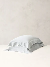 Thin-Stripe Linen Shams