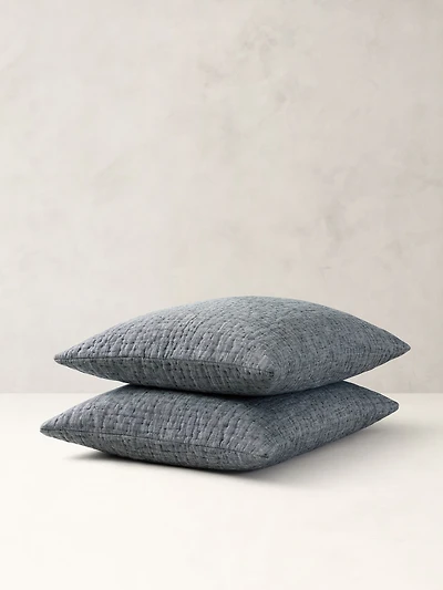 Hand-Stitched Linen Shams
