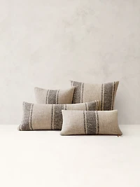 Rustic Linen Stripe Pillow Cover