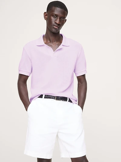 Cotton Mesh Polo Shirt