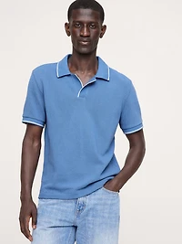 Cotton Mesh Polo Shirt