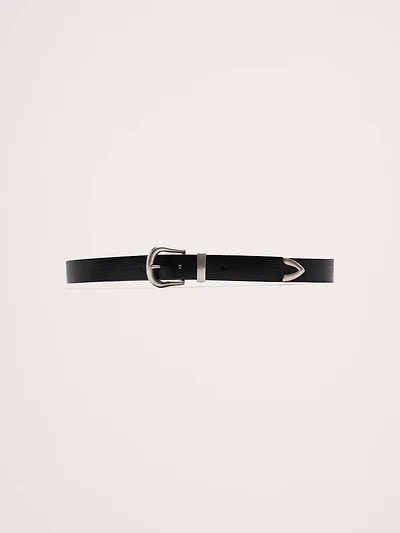 EMBOSSED LEATHER WESTERN BELT