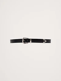 EMBOSSED LEATHER WESTERN BELT