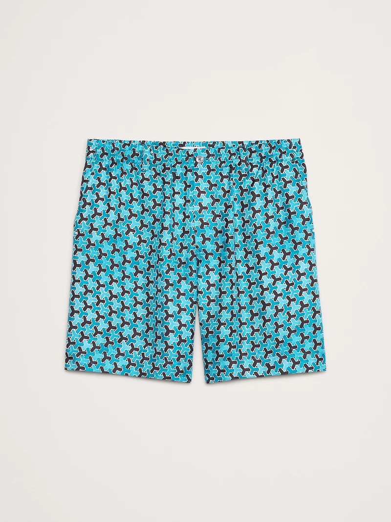 The White Lotus 8" Silk Twill Pull-On Short