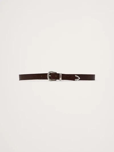 Embossed Leather Western Belt