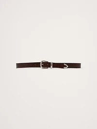 Embossed Leather Western Belt