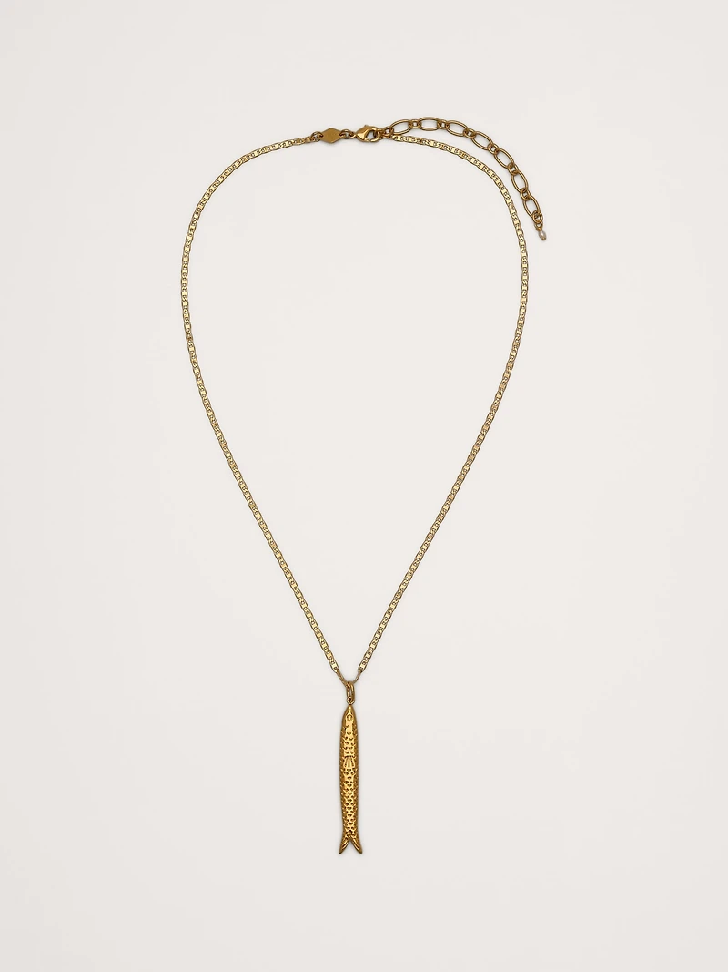 Hippie Fish Necklace by Anni Lu