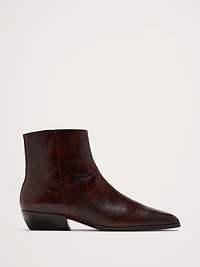 Italian Leather Ankle Boot