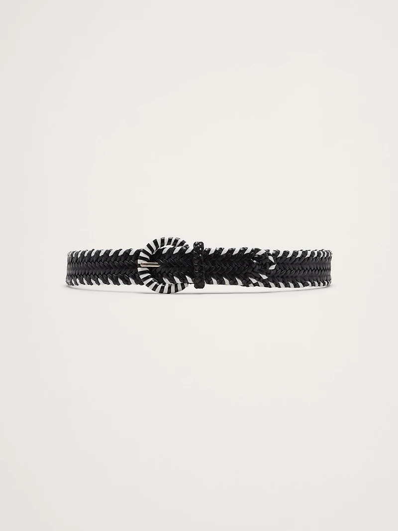BRAIDED LEATHER BELT BY DRAGON DIFFUSION