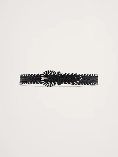 BRAIDED LEATHER BELT BY DRAGON DIFFUSION