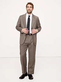 Relaxed Italian Herringbone Suit Jacket