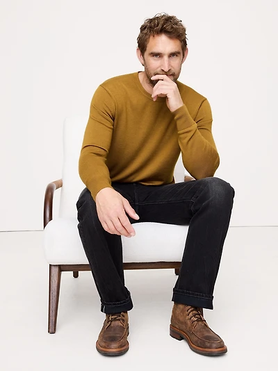 Merino Crew Sweater-Neck Sweater