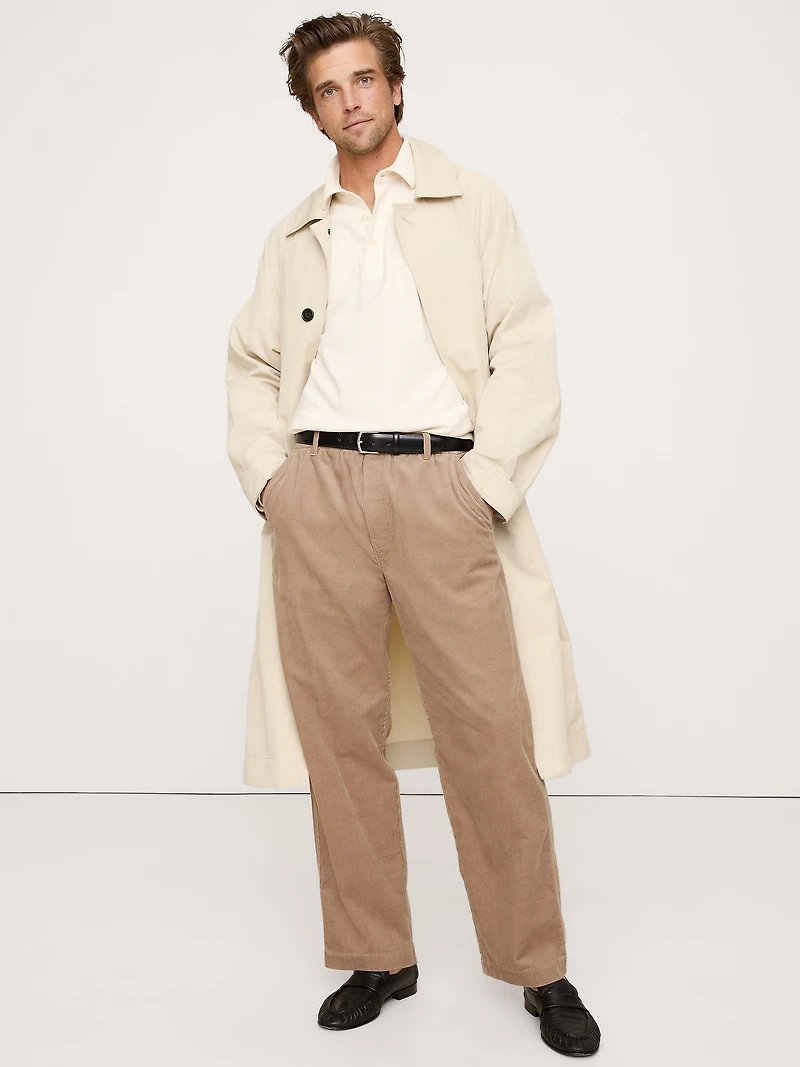 LOOSE CORDUROY PULL-ON PANT