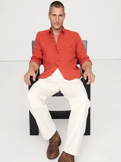 Standard-Fit Lightweight Flannel Shirt