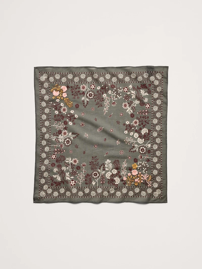 Embroidered Cotton Scarf by Vismaya