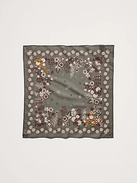 Embroidered Cotton Scarf by Vismaya
