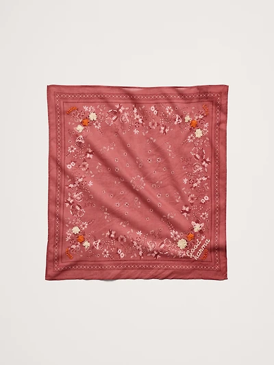 Embroidered Cotton Scarf by Vismaya