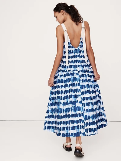 Cotton Poplin Swing Maxi Dress