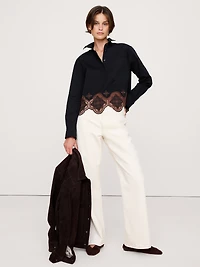 EMBROIDERED POPOVER SHIRT
