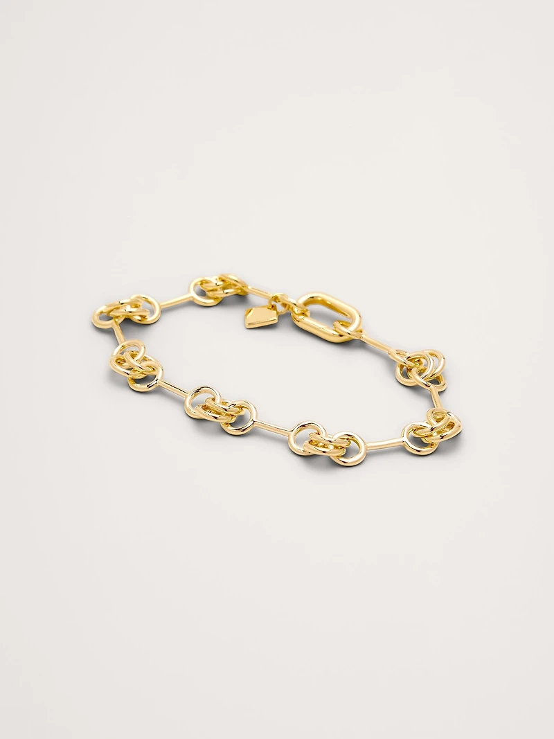 DOUBLE RING CHAIN BRACELET