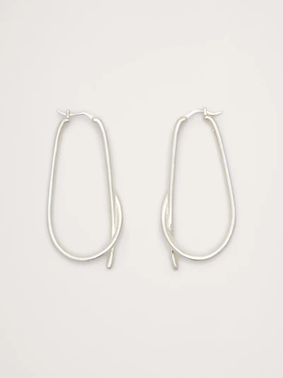 Large Knotted Hoop Earrings