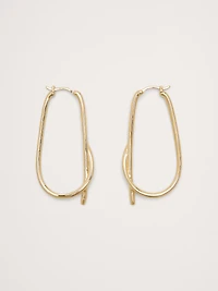 LARGE KNOTTED HOOP EARRINGS
