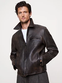 LEATHER RACING JACKET