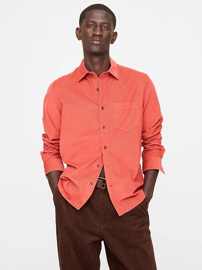 Standard-Fit Corduroy Shirt