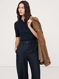 Ribbed Henley