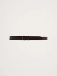 Embossed Leather Belt with Roller Buckle