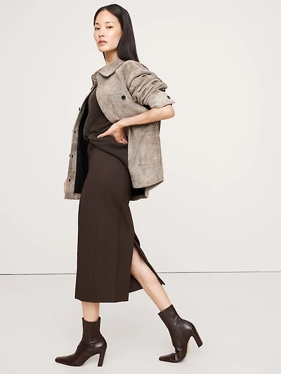 EVERYWHERE PONTE PENCIL SKIRT