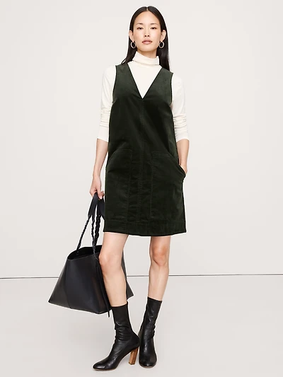 CORDUROY SHIFT DRESS