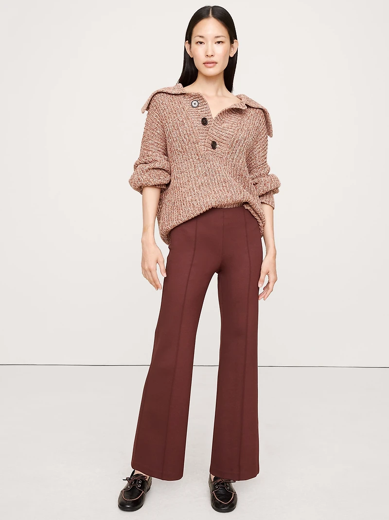 Crop Flare Everywhere Ponte Pull-On Pant
